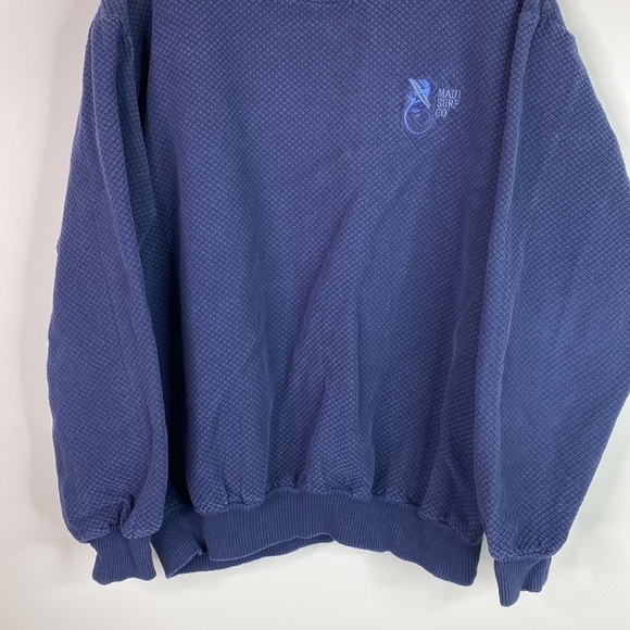 Vintage Crazy Shirts Maui Surf Co. Blue Pullover Sweatshirt Large - Picture 3 of 9